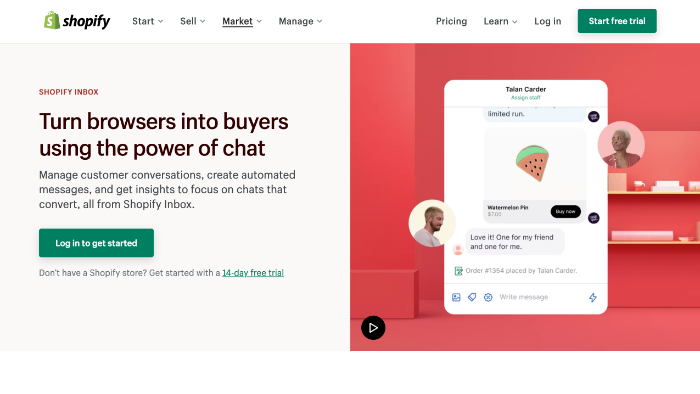 Shopify inbox connect with your customers
